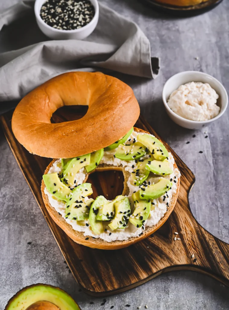 bagel burger vegan ontbijt