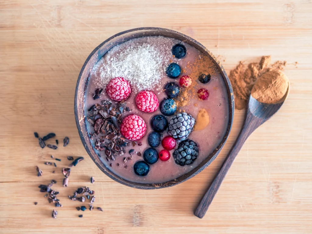vegan ontbijt tip smoothie bowl